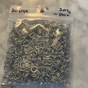 Chainmail: 20gage Aluminum JumpRings 3/16” 20 grams